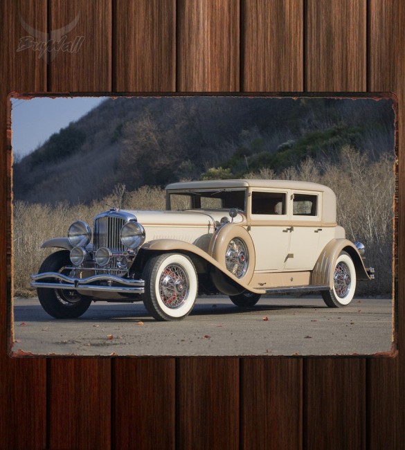 Металлическая табличка Duesenberg J 232 Arlington Sedan LWB by Derham Металлическая табличка Duesenberg J 232 Arlington Sedan LWB by Derham